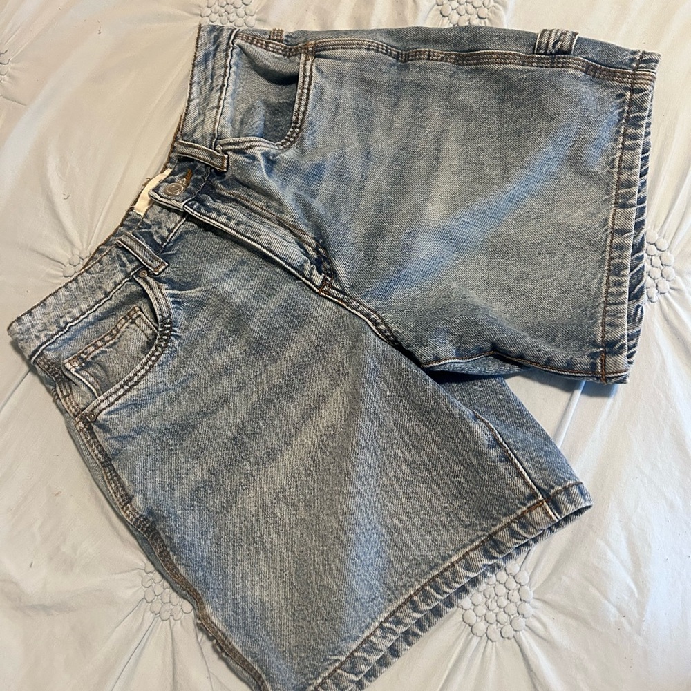 Cotton On Light Blue Relaxed Denim Shorts